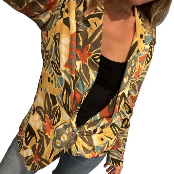 Vintage 80s / 90s St Damien Sport Vibrant Tropical Blazer Medium - Picture 12 of 12